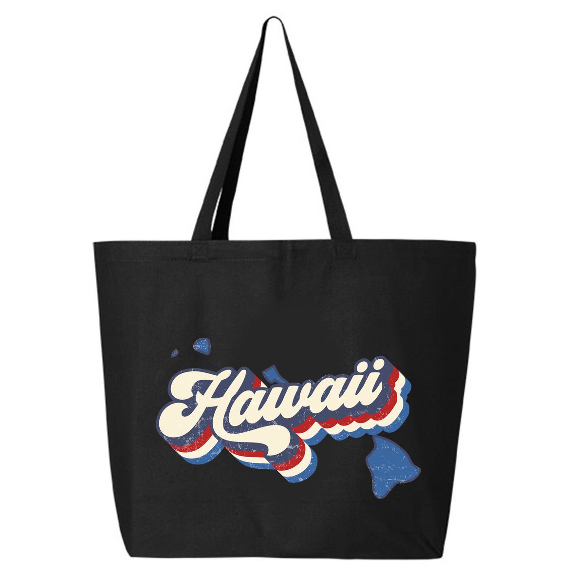 State Of Hawaii Retro Logo 25L Jumbo Tote