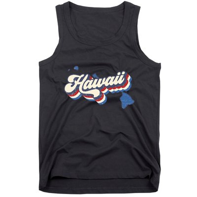 State Of Hawaii Retro Logo Tank Top