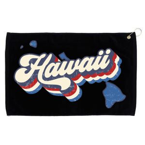 State Of Hawaii Retro Logo Grommeted Golf Towel