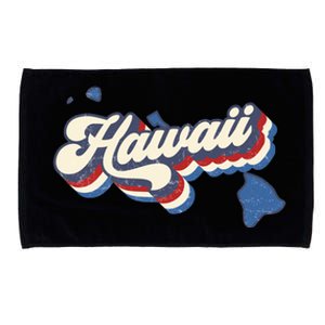 State Of Hawaii Retro Logo Microfiber Hand Towel