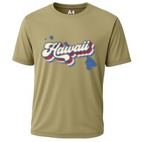 State Of Hawaii Retro Logo Cooling Performance Crew T-Shirt