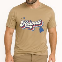 State Of Hawaii Retro Logo Cooling Performance Crew T-Shirt