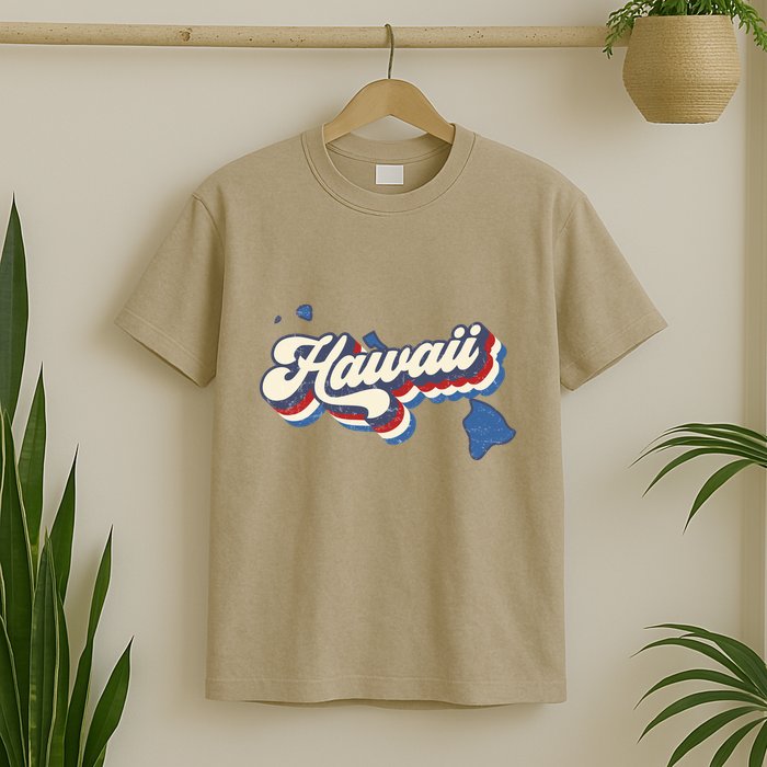 State Of Hawaii Retro Logo T-Shirt