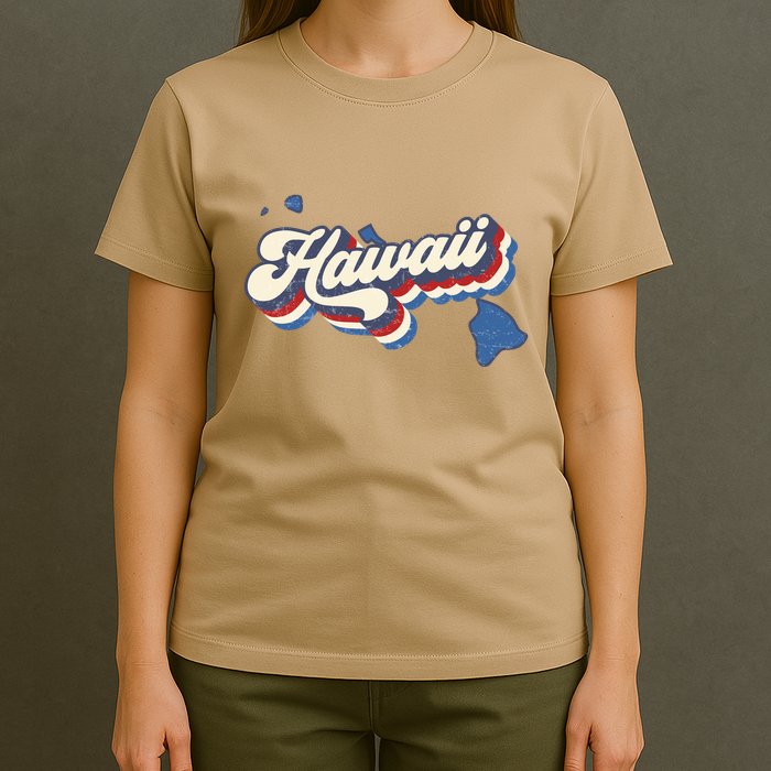 State Of Hawaii Retro Logo T-Shirt