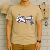 State Of Hawaii Retro Logo T-Shirt