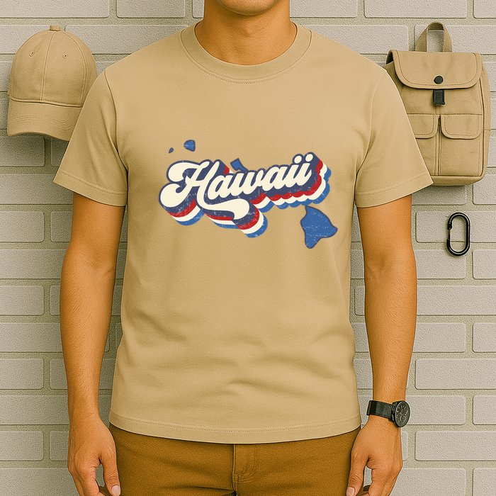 State Of Hawaii Retro Logo T-Shirt