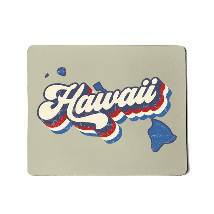 State Of Hawaii Retro Logo Mousepad