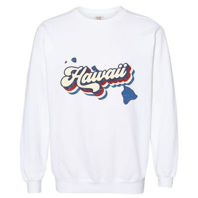 State Of Hawaii Retro Logo Garment-Dyed Sweatshirt
