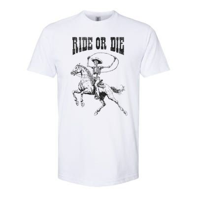 Skeleton On Horse Softstyle® CVC T-Shirt