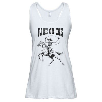 Skeleton On Horse Ladies Essential Flowy Tank