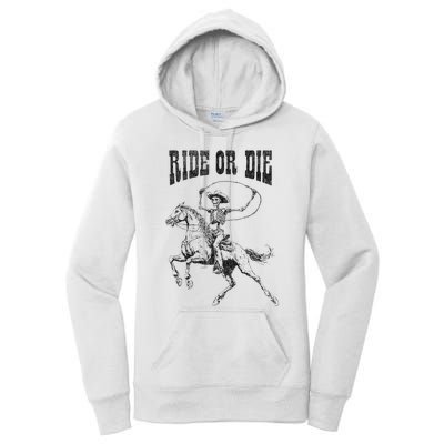 Skeleton On Horse Women's Pullover Hoodie