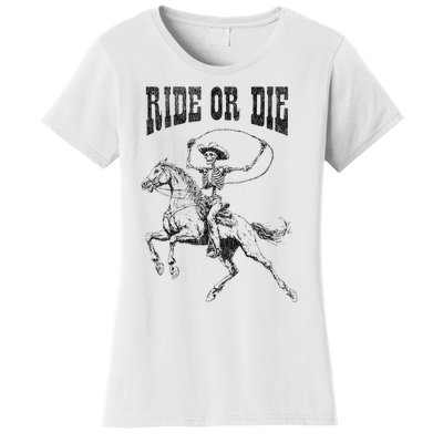 Skeleton On Horse Women's T-Shirt