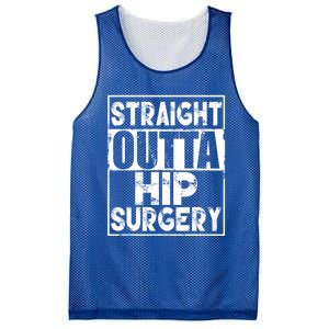 Straight Outta Hip Surgery Gift Funny Hip Replacet Gift Mesh Reversible Basketball Jersey Tank