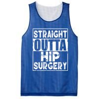 Straight Outta Hip Surgery Gift Funny Hip Replacet Gift Mesh Reversible Basketball Jersey Tank