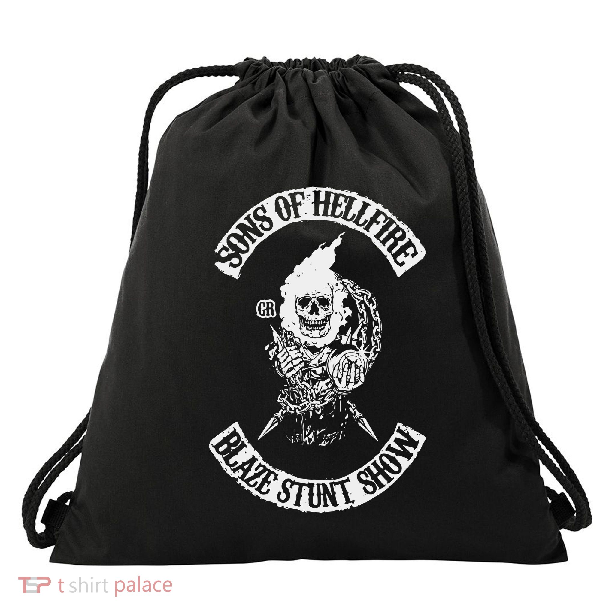 Son Of Hell Fire Blaze Stunt Show Drawstring Bag