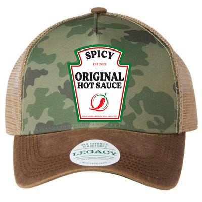 Spicy Original Hot Sauce Condiment Costume Party Matching Legacy Tie Dye Trucker Hat