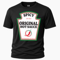 Spicy Original Hot Sauce Condiment Costume Party Matching Cooling Performance Crew T-Shirt
