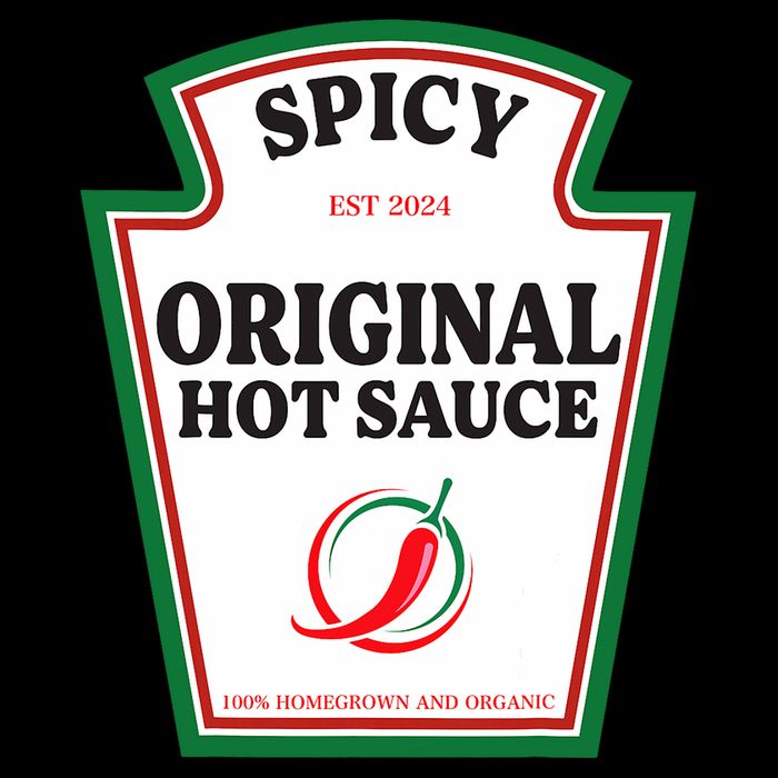 Spicy Original Hot Sauce Condiment Costume Party Matching Cooling Performance Crew T-Shirt