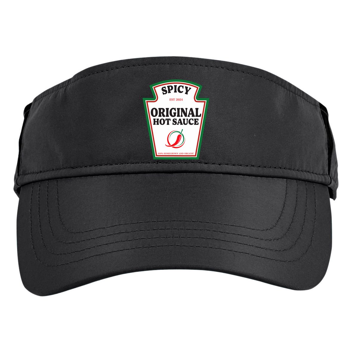 Spicy Original Hot Sauce Condiment Costume Party Matching Adult Drive Performance Visor