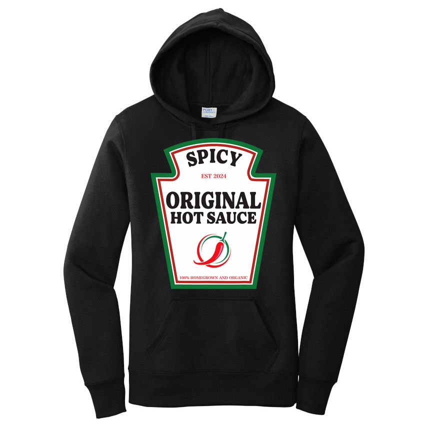 Spicy Original Hot Sauce Condiment Costume Party Matching Women's Pullover Hoodie