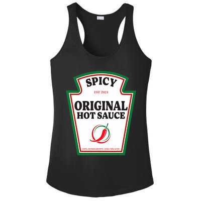 Spicy Original Hot Sauce Condiment Costume Party Matching Ladies PosiCharge Competitor Racerback Tank