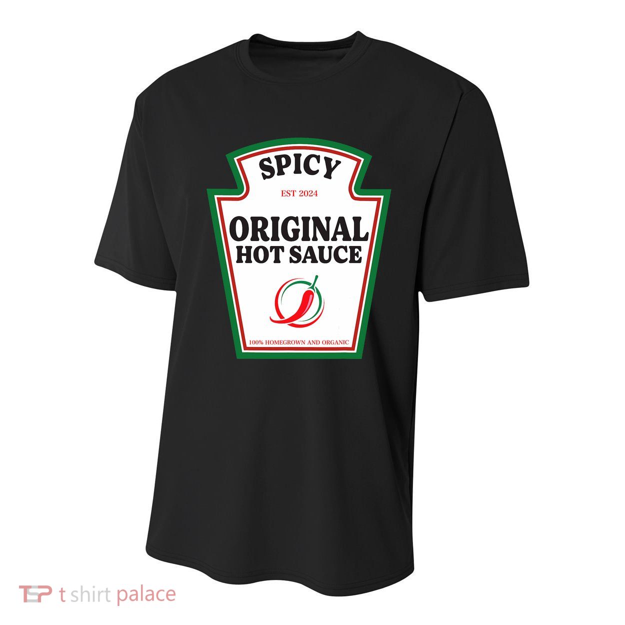 Spicy Original Hot Sauce Condiment Costume Party Matching Youth Performance Sprint T-Shirt