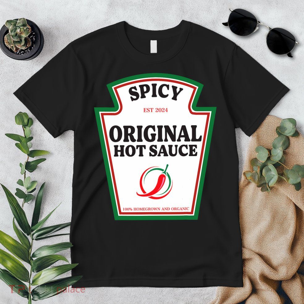 Spicy Original Hot Sauce Condiment Costume Party Matching Premium T-Shirt