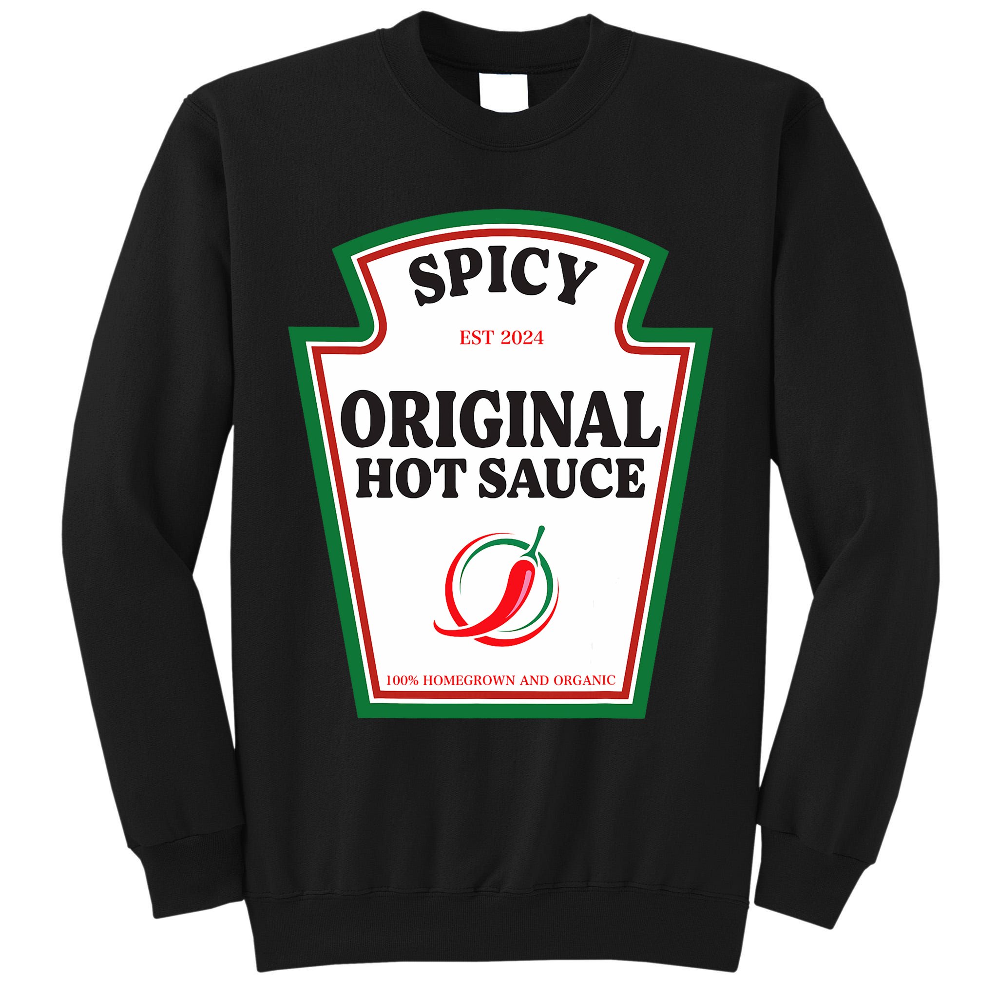 Spicy Original Hot Sauce Condiment Costume Party Matching Tall Sweatshirt