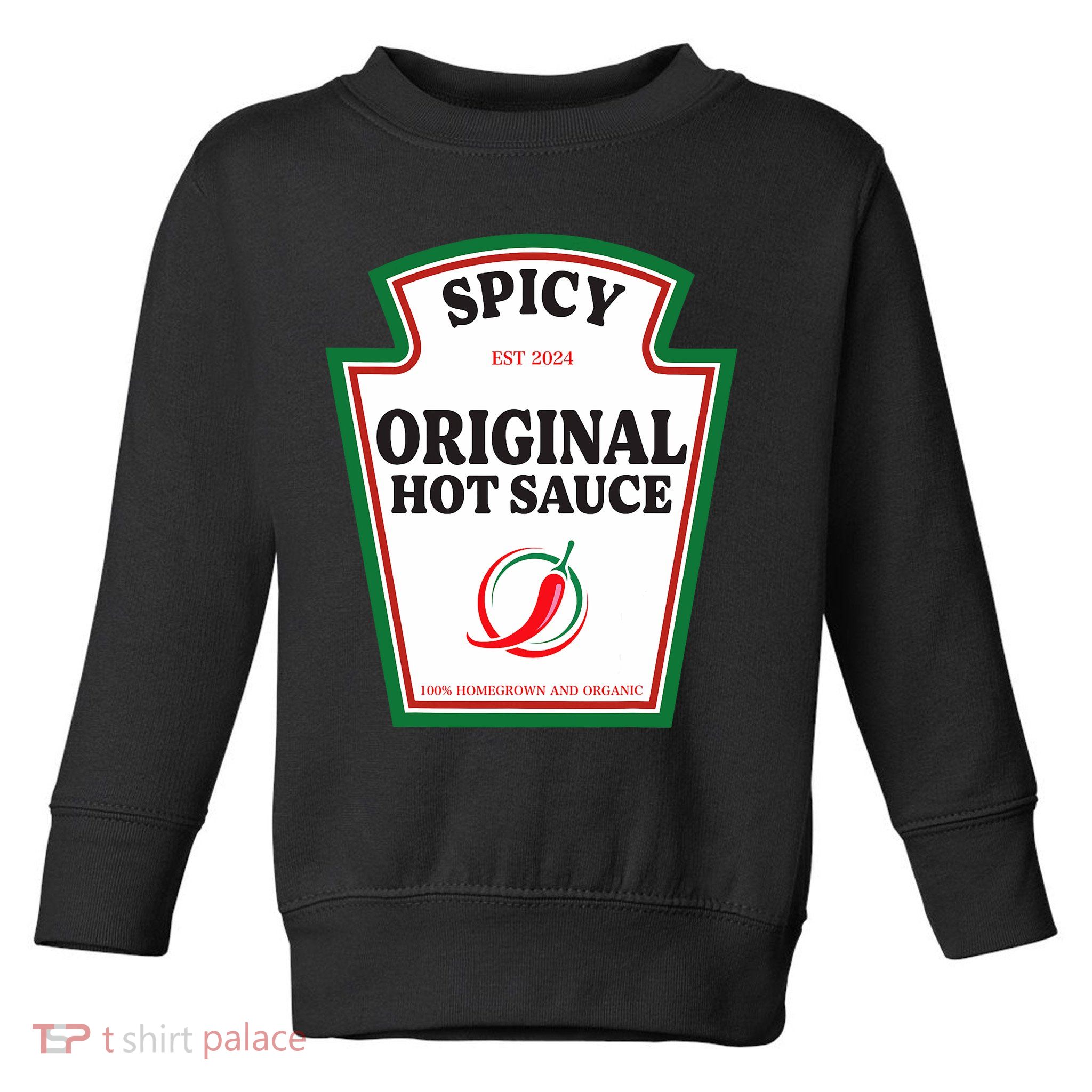 Spicy Original Hot Sauce Condiment Costume Party Matching Toddler Sweatshirt