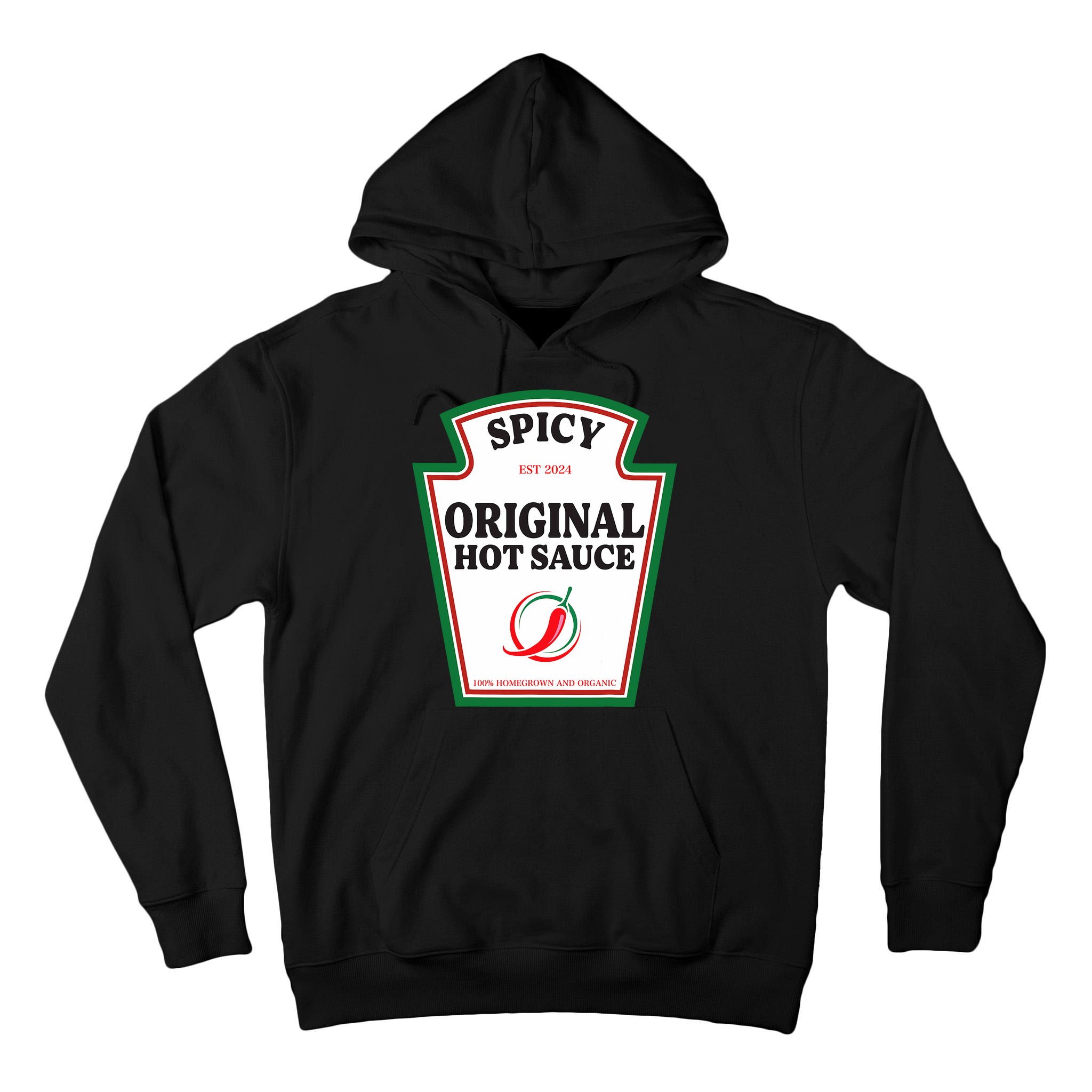 Spicy Original Hot Sauce Condiment Costume Party Matching Tall Hoodie