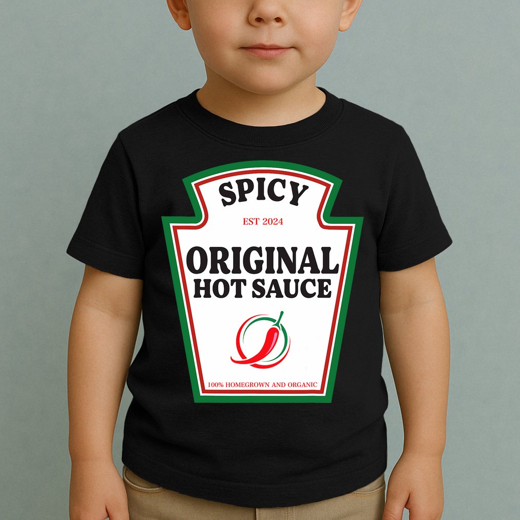 Spicy Original Hot Sauce Condiment Costume Party Matching Toddler T-Shirt