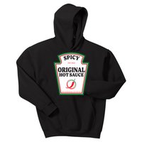 Spicy Original Hot Sauce Condiment Costume Party Matching Kids Hoodie