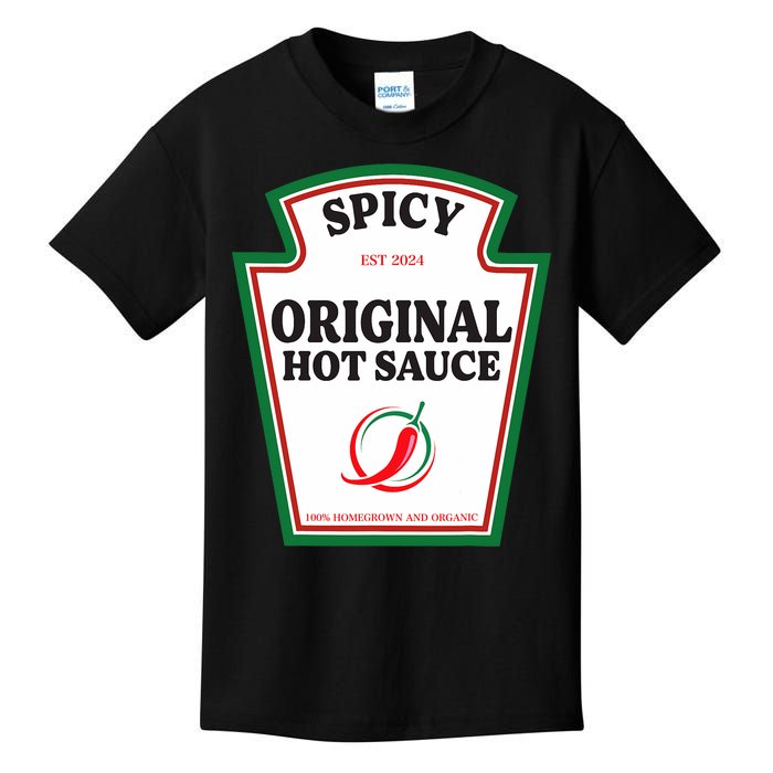 Spicy Original Hot Sauce Condiment Costume Party Matching Kids T-Shirt