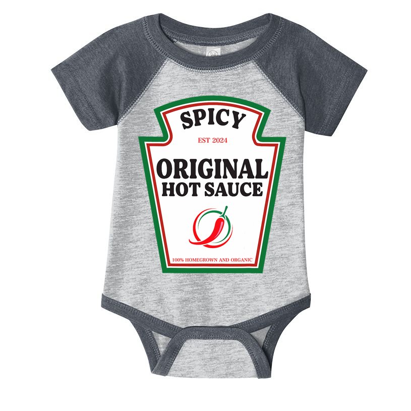 Spicy Original Hot Sauce Condiment Costume Party Matching Infant Baby Jersey Bodysuit