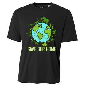 Save Our Home Animals Wildlife Conservation Earth Day 2024 Cooling Performance Crew T-Shirt