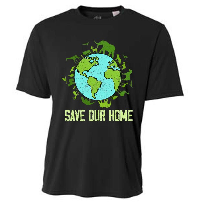 Save Our Home Animals Wildlife Conservation Earth Day 2024 Cooling Performance Crew T-Shirt