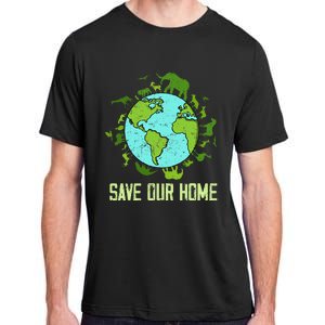 Save Our Home Animals Wildlife Conservation Earth Day 2024 Adult ChromaSoft Performance T-Shirt