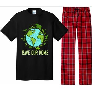 Save Our Home Animals Wildlife Conservation Earth Day 2024 Pajama Set