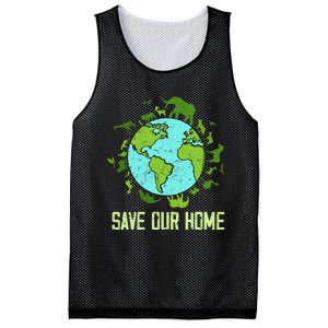 Save Our Home Animals Wildlife Conservation Earth Day 2024 Mesh Reversible Basketball Jersey Tank