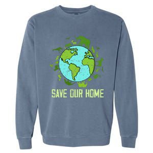 Save Our Home Animals Wildlife Conservation Earth Day 2024 Garment-Dyed Sweatshirt