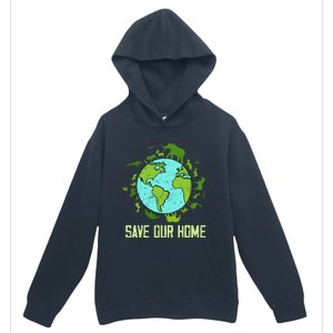 Save Our Home Animals Wildlife Conservation Earth Day 2024 Urban Pullover Hoodie