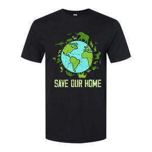 Save Our Home Animals Wildlife Conservation Earth Day 2024 Softstyle CVC T-Shirt