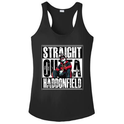 Straight Outta Haddonfield Michael Halloween Horror Character Ladies PosiCharge Competitor Racerback Tank