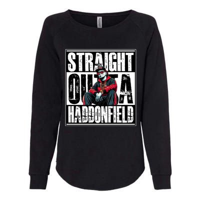 Straight Outta Haddonfield Michael Halloween Horror Character Womens California Wash Sweatshirt