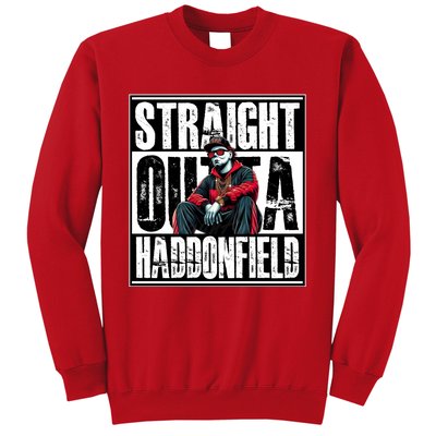 Straight Outta Haddonfield Michael Halloween Horror Character Sweatshirt