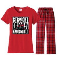 Straight Outta Haddonfield Michael Halloween Horror Character Women's Flannel Pajama Set