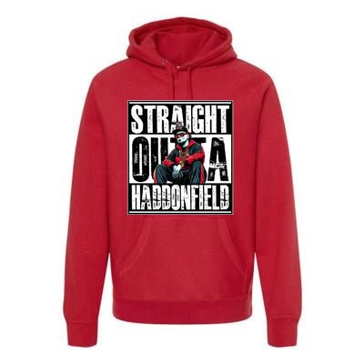 Straight Outta Haddonfield Michael Halloween Horror Character Premium Hoodie