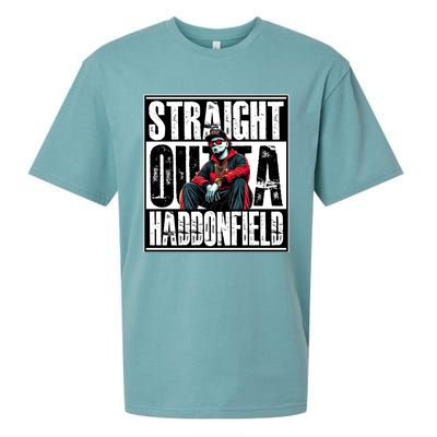 Straight Outta Haddonfield Michael Halloween Horror Character Sueded Cloud Jersey T-Shirt