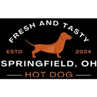 Springfield Ohio Hot Dog Harris Walz Election 2024 Bumper Sticker