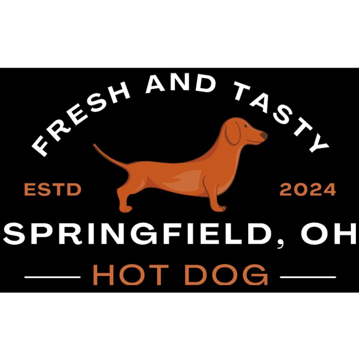 Springfield Ohio Hot Dog Harris Walz Election 2024 Bumper Sticker